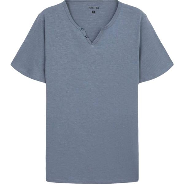 t-shirt Terranova grigio tinta unita