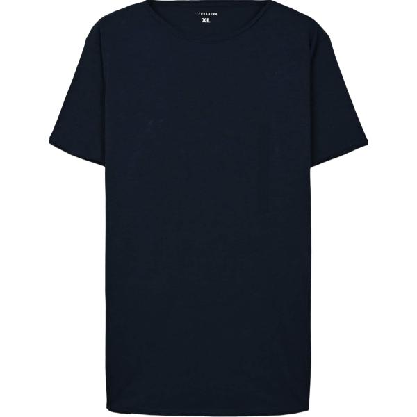 t-shirt Terranova blu tinta unita