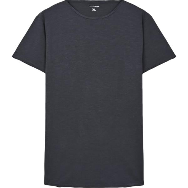 t-shirt Terranova grigio tinta unita