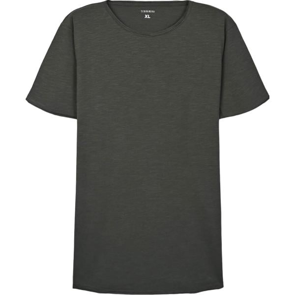 t-shirt Terranova grigio tinta unita
