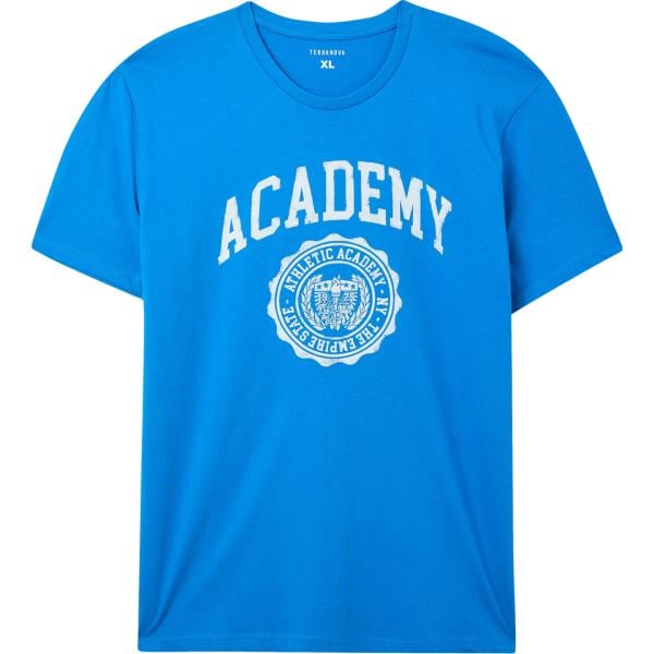 t-shirt sportive Terranova blu con stampe