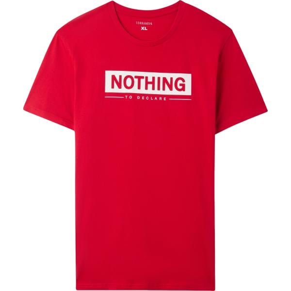 t-shirt Terranova rosso con stampe
