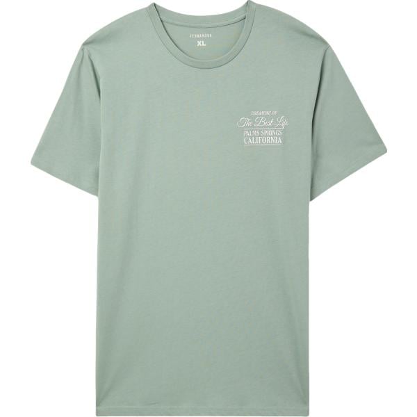 t-shirt Terranova verde con stampe