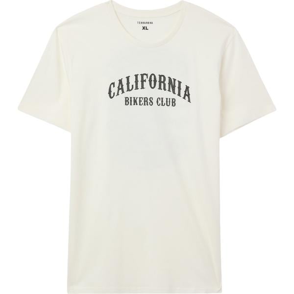 t-shirt Terranova bianco con stampe