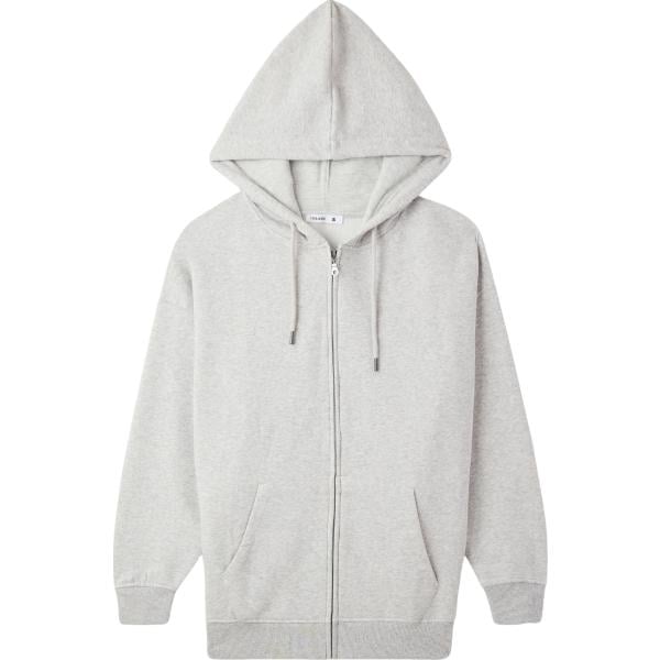 felpe con cappuccio Terranova grigio tinta unita