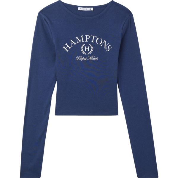 t-shirt Terranova blu con stampe