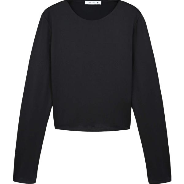 t-shirt Terranova nero tinta unita