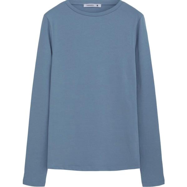 t-shirt Terranova blu tinta unita