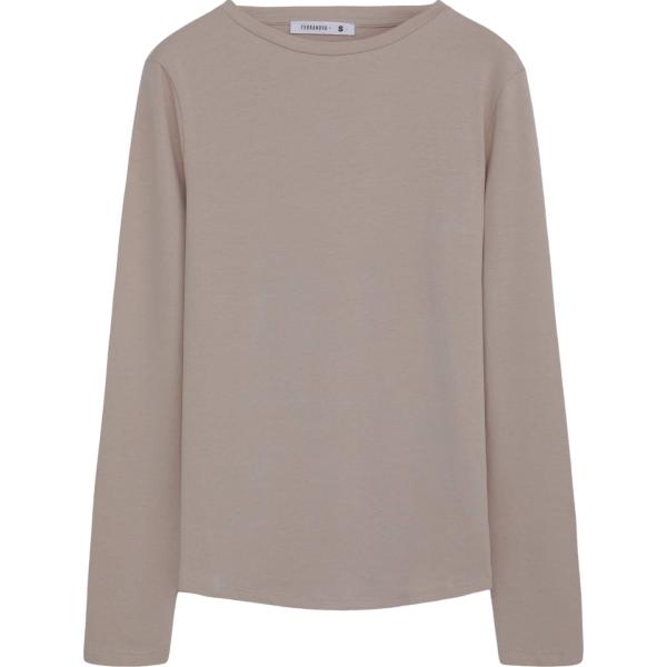 t-shirt Terranova marrone tinta unita