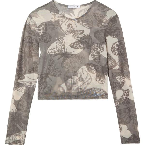 t-shirt Terranova marrone con stampe