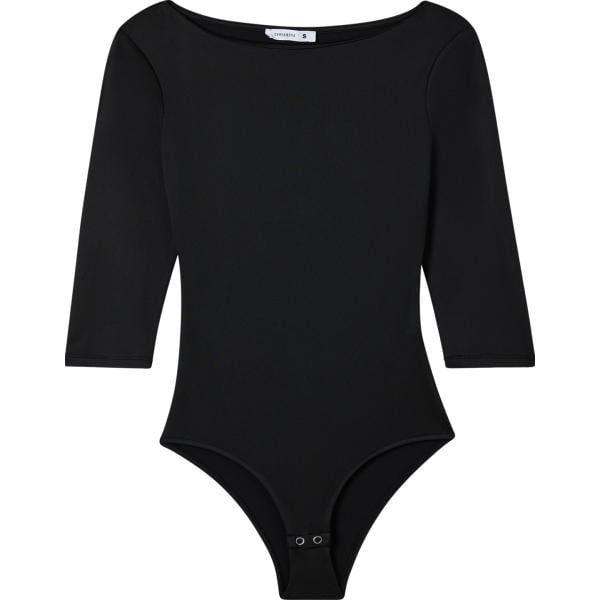 body Terranova nero tinta unita