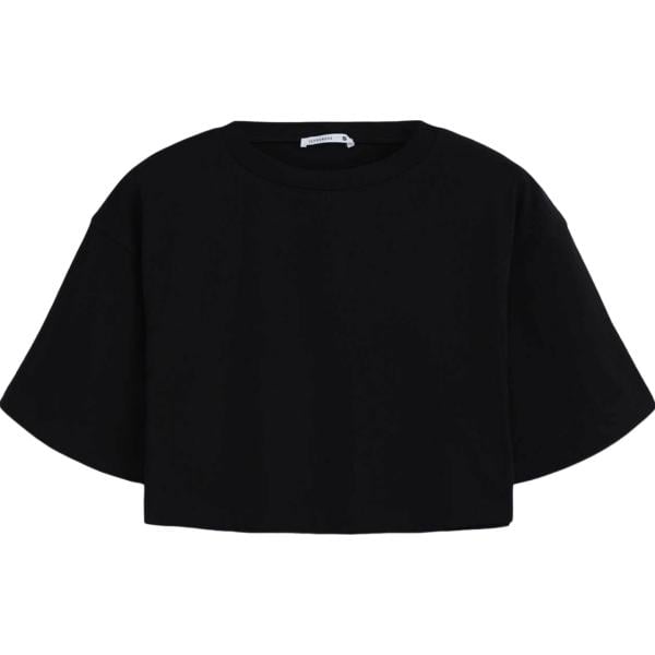 t-shirt Terranova nero tinta unita