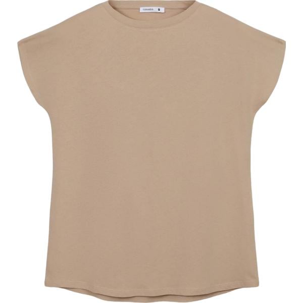 t-shirt Terranova marrone tinta unita