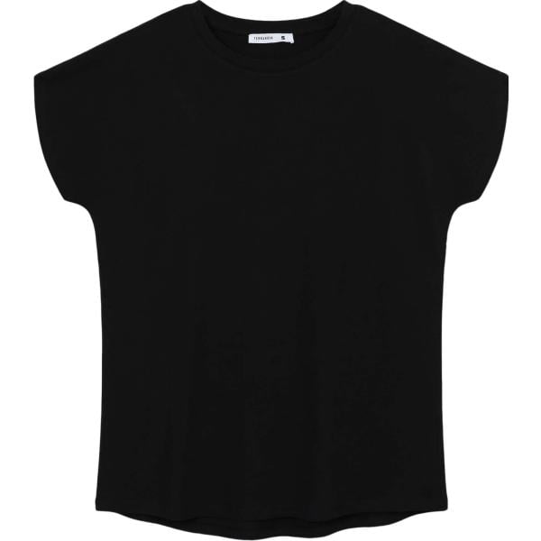 t-shirt Terranova nero tinta unita