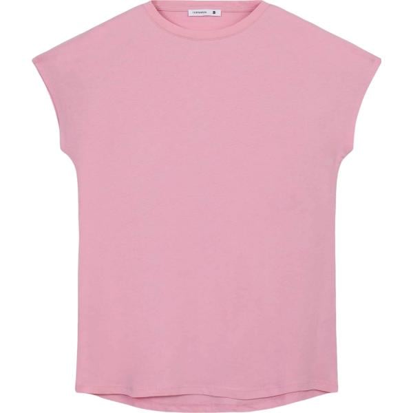 t-shirt Terranova rosa tinta unita