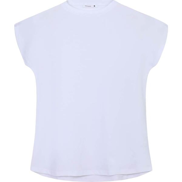 t-shirt Terranova bianco tinta unita