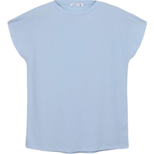 t-shirt Terranova blu tinta unita