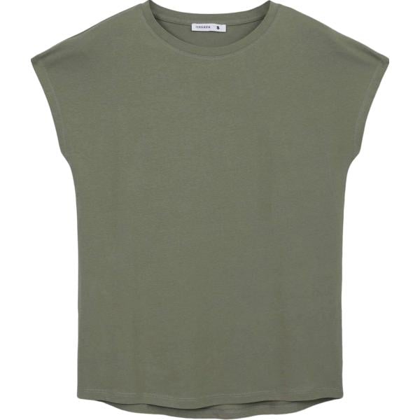 t-shirt Terranova verde tinta unita