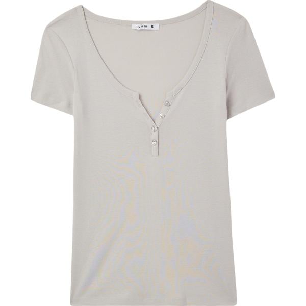 t-shirt Terranova grigio tinta unita
