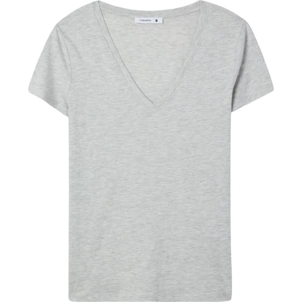 t-shirt Terranova grigio tinta unita
