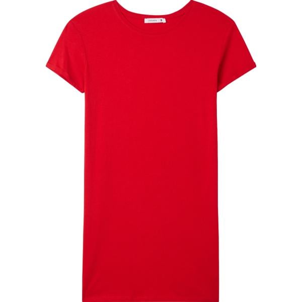 t-shirt Terranova rosso tinta unita