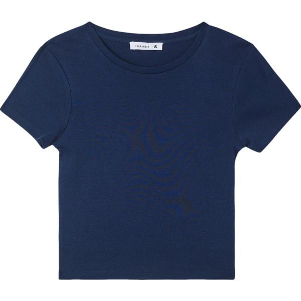 t-shirt Terranova blu tinta unita