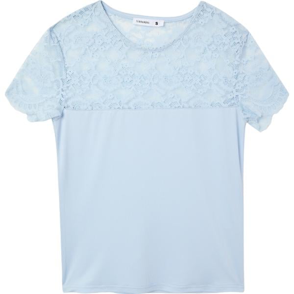 t-shirt Terranova blu tinta unita