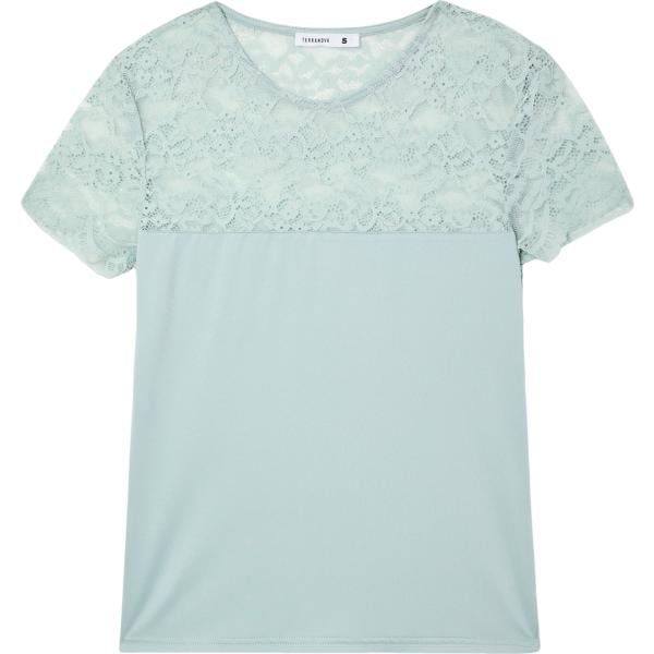 t-shirt Terranova grigio tinta unita
