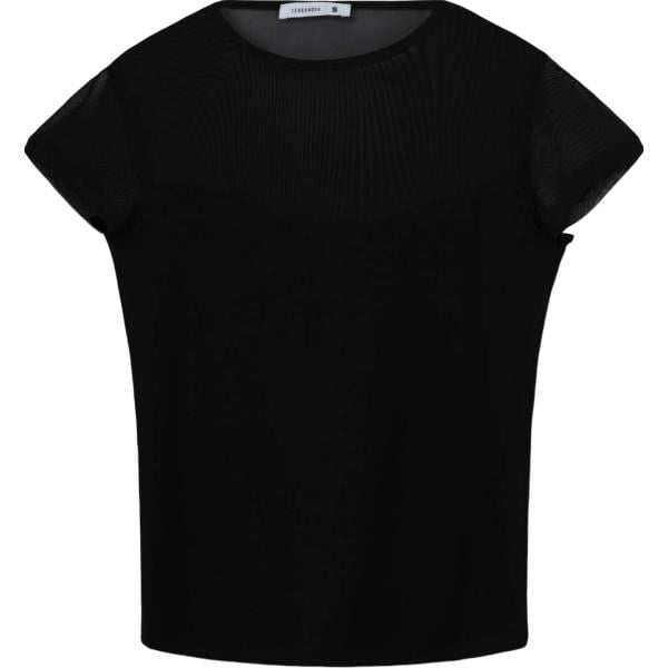 t-shirt Terranova nero tinta unita