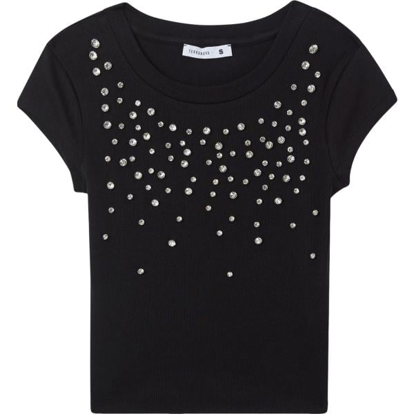 t-shirt Terranova nero