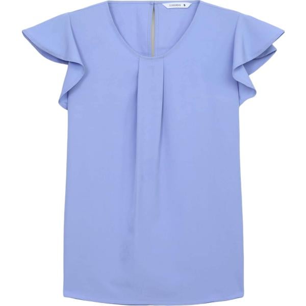 bluse Terranova viola tinta unita