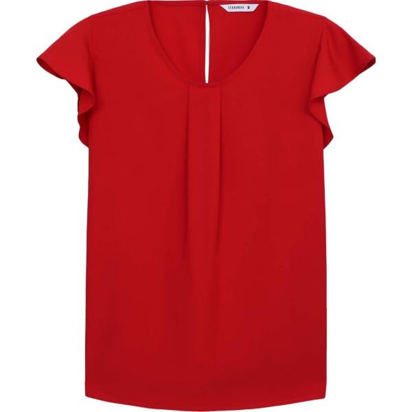 bluse Terranova rosso tinta unita