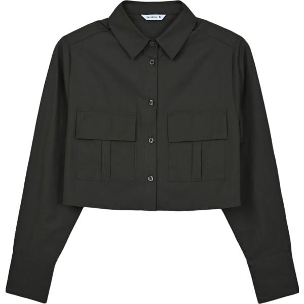 camicie Terranova nero tinta unita