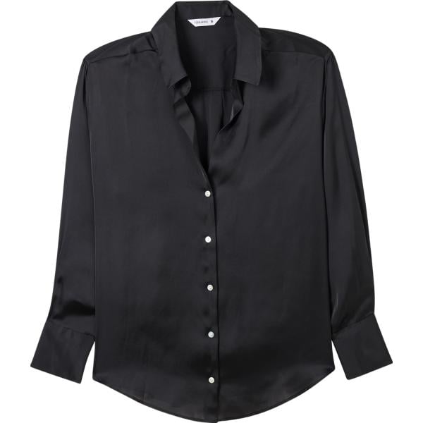 camicie Terranova nero tinta unita