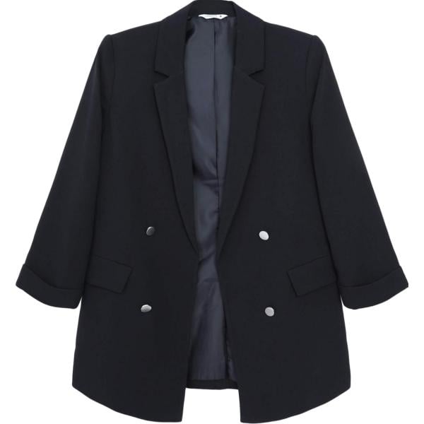 blazer Terranova nero tinta unita