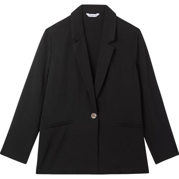 blazer Terranova nero tinta unita