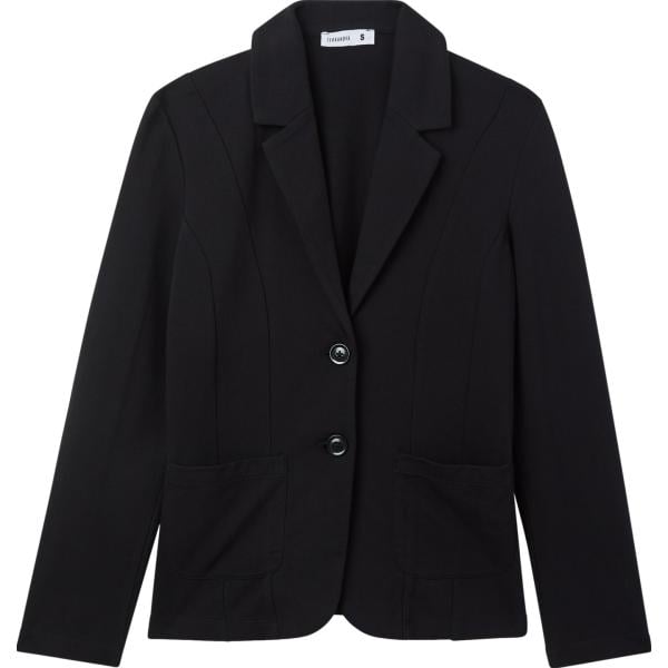 blazer Terranova nero tinta unita