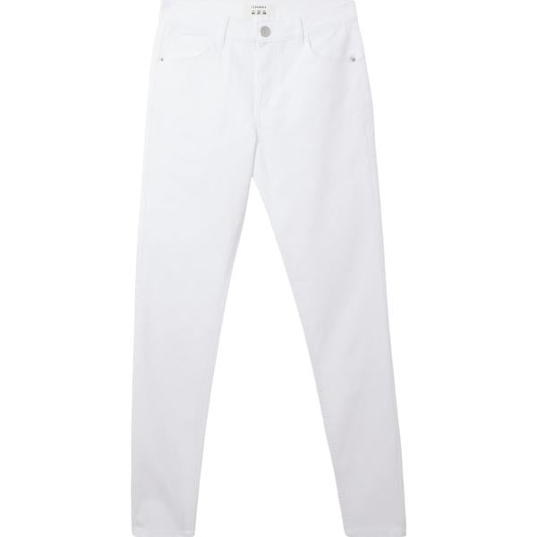 pantaloni Terranova bianco tinta unita