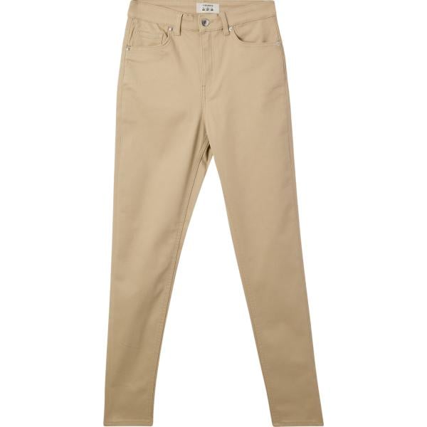 pantaloni skinny Terranova marrone tinta unita