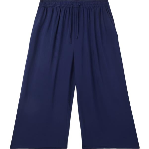 pantaloni a palazzo Terranova blu tinta unita