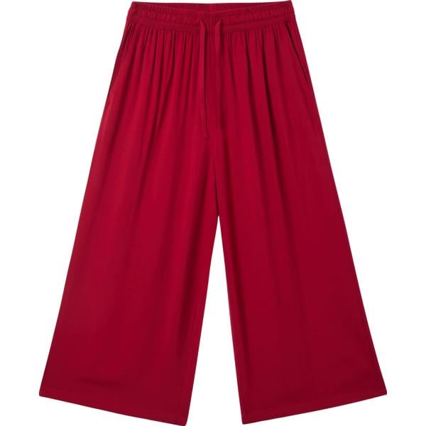 pantaloni a palazzo Terranova rosso tinta unita