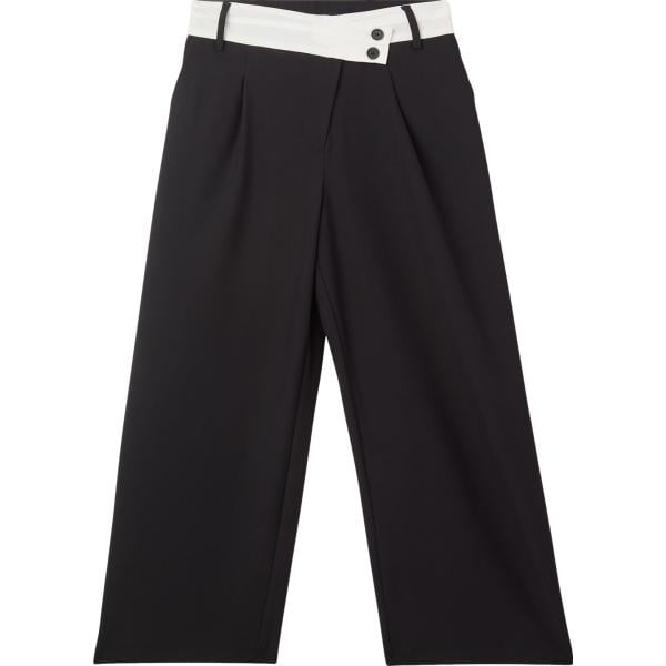 pantaloni Terranova nero tinta unita