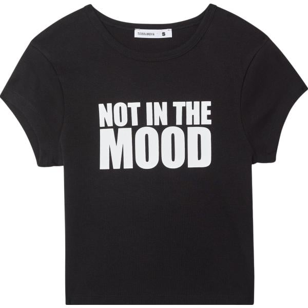 t-shirt Terranova nero con stampe