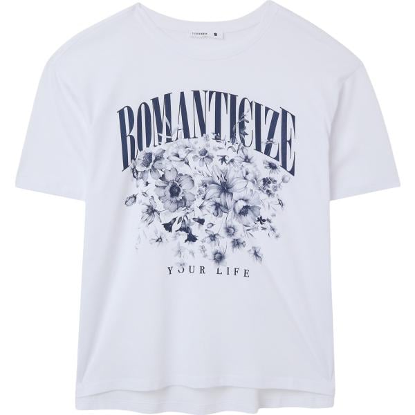 t-shirt Terranova bianco con stampe