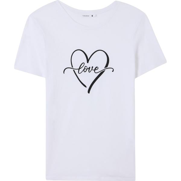 t-shirt Terranova bianco con stampe