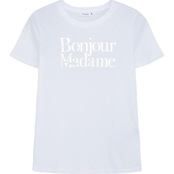 t-shirt Terranova bianco con stampe