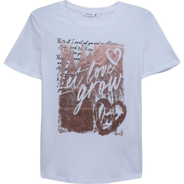 t-shirt Terranova viola con stampe
