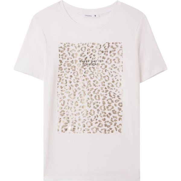 t-shirt Terranova bianco con stampe