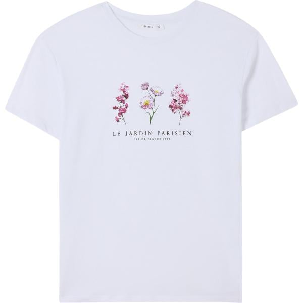 t-shirt Terranova bianco a fiori