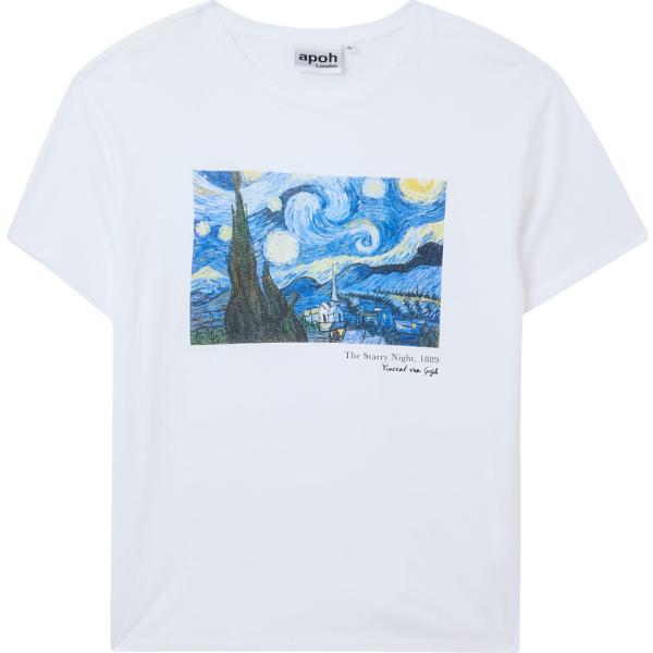 t-shirt Terranova bianco con stampe